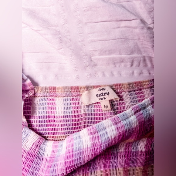 Plaid Purple Ruffled Top - Picture 3 of 3